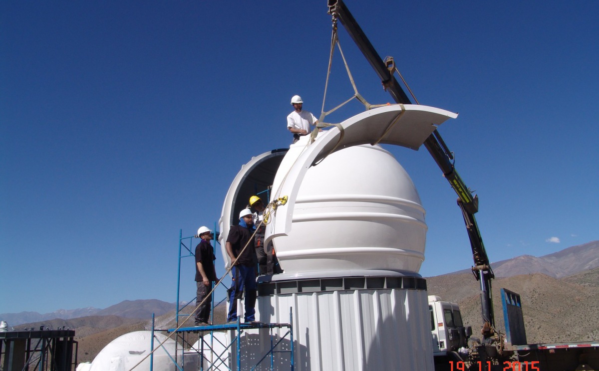 DOME PARTS optical rotary domes clamshell domes roll-off observatories Observatory construction