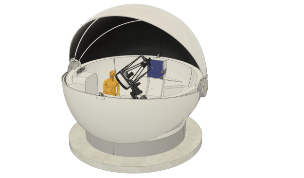 DOME PARTS optical clamshell observatory domes