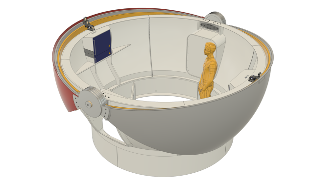 RD-400 clamshell dome - DOME PARTS optical