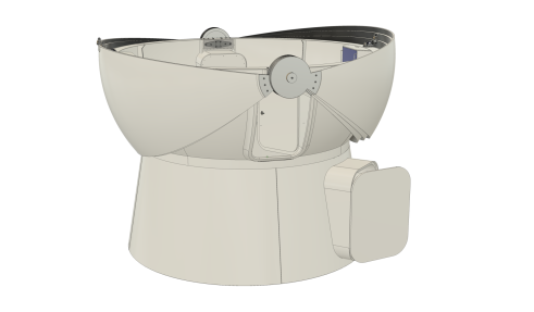 DOME PARTS optical clamshell observatory domes